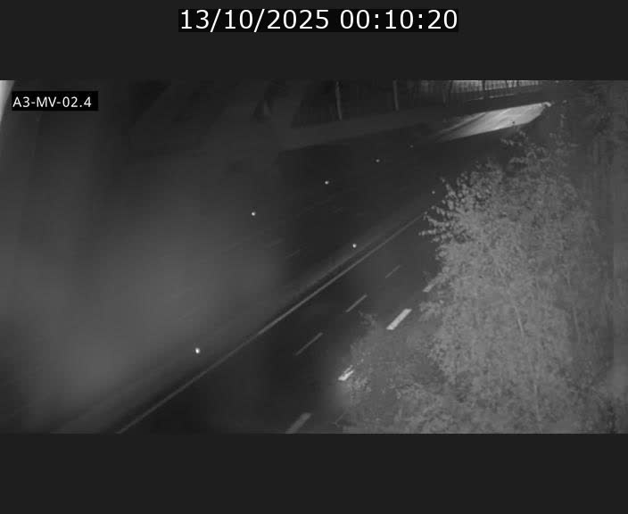 Webcam autoroute de la France (A3) au Luxembourg à Fentange, à proximité de la Croix de Gasperich. Vue orientée vers la Cloche d'Or
