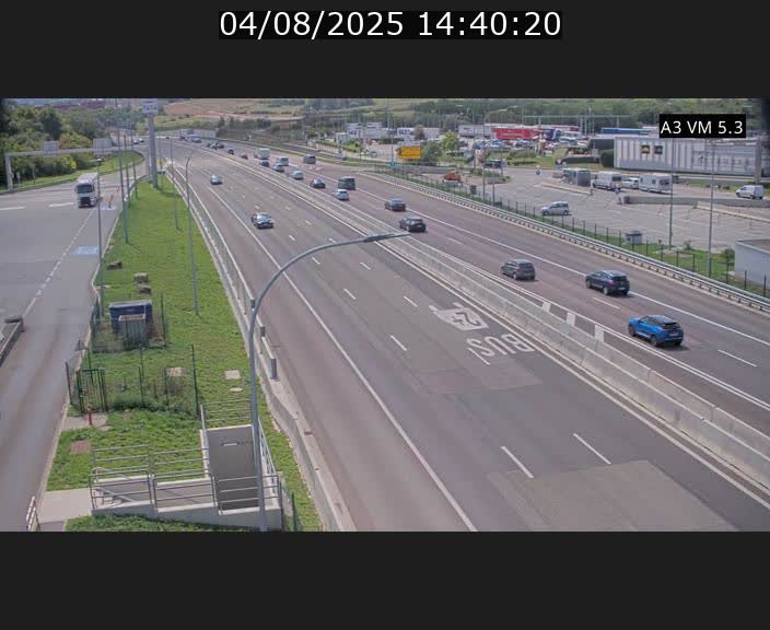 Traffic live webcam Luxembourg Aire de Berchem - A3 - BK 5 - direction France