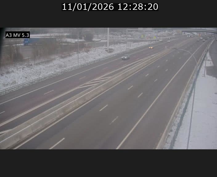 Webcam à l'Aire de Berchem au Luxembourg sur l'A3. Vue orientée vers la France