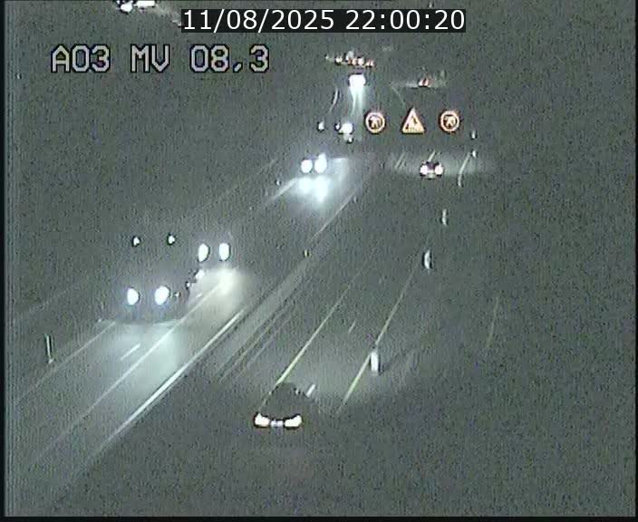 Webcam Autoroute après la Croix de Bettembourg en direction de Luxembourg sur l'A3