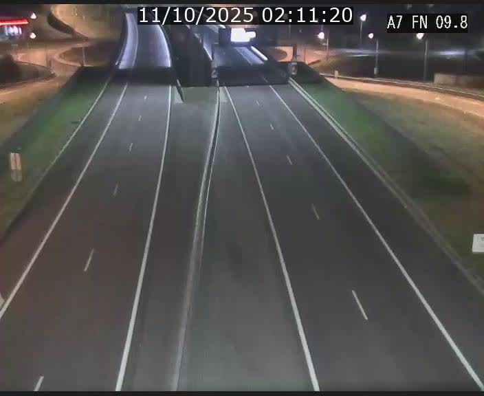 Caméra trafic Luxembourg - A7, Tunnel Gousselerbierg, sortie sud, direction rond-point Lorentzweiler (BK 9.9)
