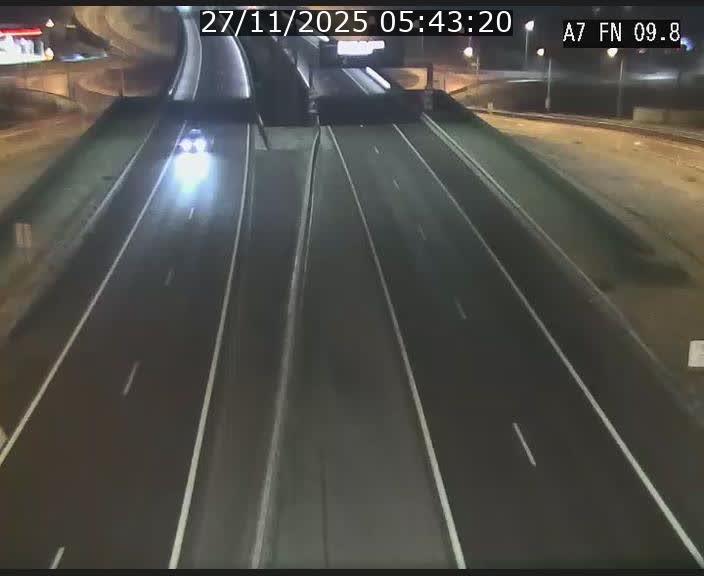 Caméra trafic Luxembourg - A7, Tunnel Gousselerbierg, sortie sud, direction rond-point Lorentzweiler (BK 9.9)