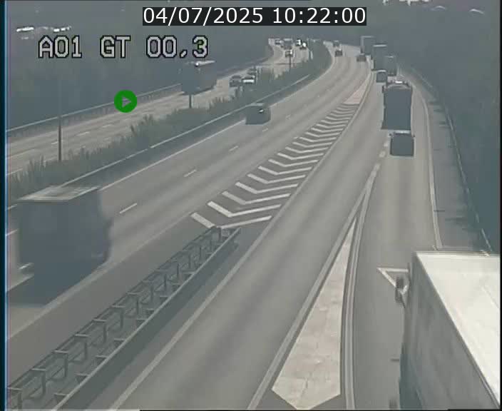 Traffic live webcam Luxembourg Croix de Gasperich - A1 direction Kirchberg - BK 0.3