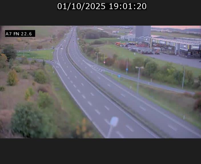 Caméra trafic Luxembourg - A7, Colmar-berg direction Mersch