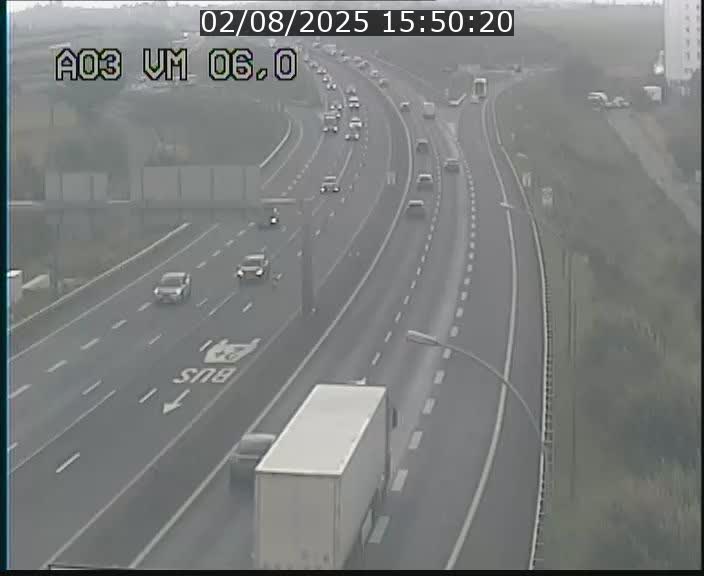 Traffic live webcam Luxembourg Aire de Berchem - A3 - BK 6 - direction France