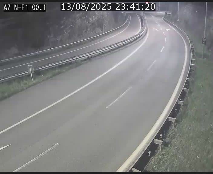 Webcam autoroute Luxembourg A7 située dans la sortie 1 Waldhof, vers la N11, avant le Tunnel Stafelter