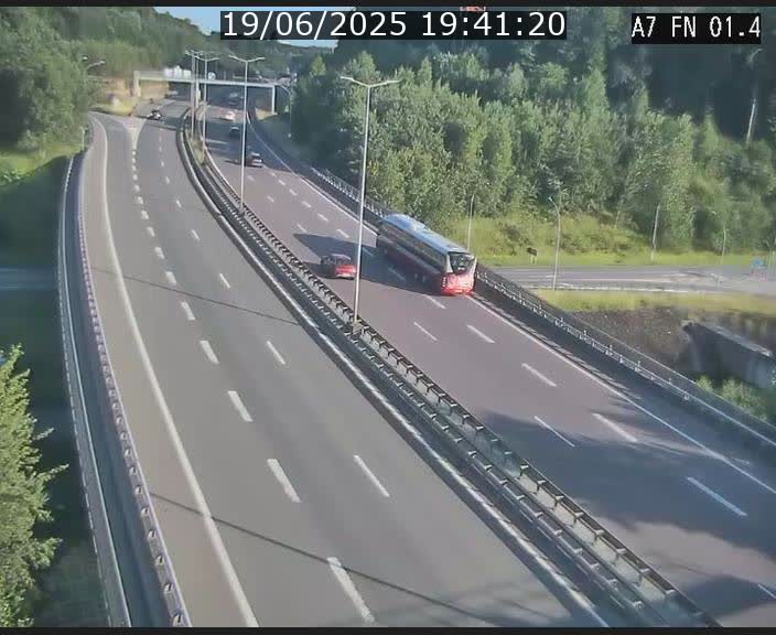 Caméra autoroute Luxembourg A7 - Tunnel Stafelter - direction Echangeur Grünewald