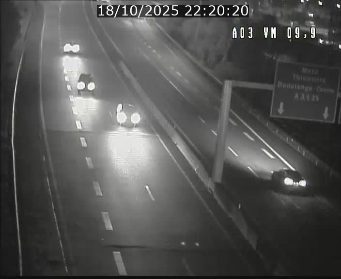 Webcam Autoroute à la Croix de Bettembourg - A3 - BK 9.9 - direction France