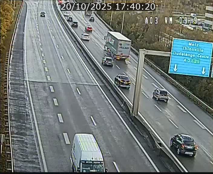 Webcam Autoroute à la Croix de Bettembourg - A3 - BK 9.9 - direction France