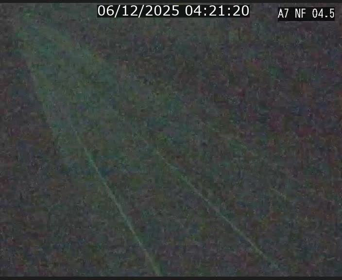 Caméra autoroute Luxembourg A7 - Passage à gibier Rëngelbour - direction Tunnel Grouft