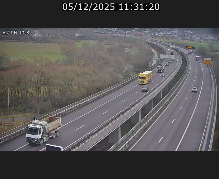 Caméra trafic Luxembourg - A7, Tunnel Gousselerbierg, sortie sud, direction rond-point Lorentzweiler (BK 10.8)