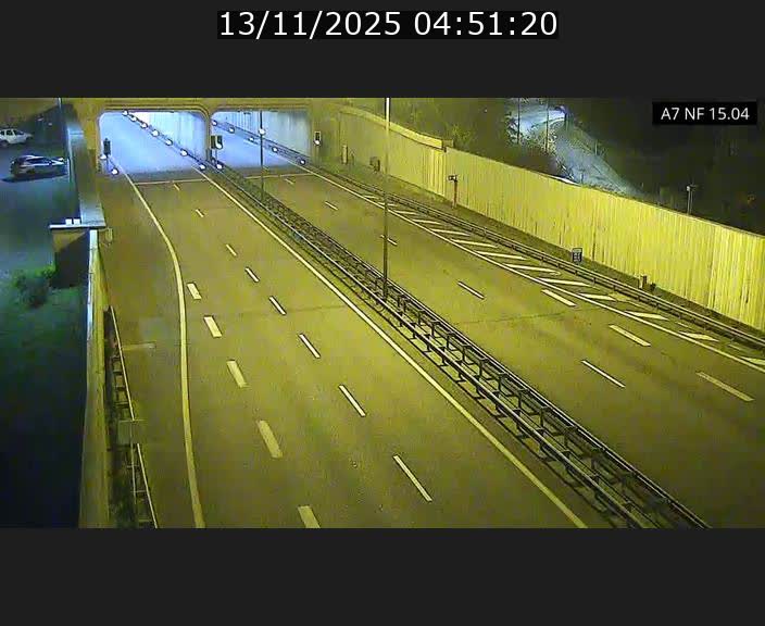 Caméra trafic Luxembourg - A7, Tunnel Mersch, entrée sud, direction Ettelbruck