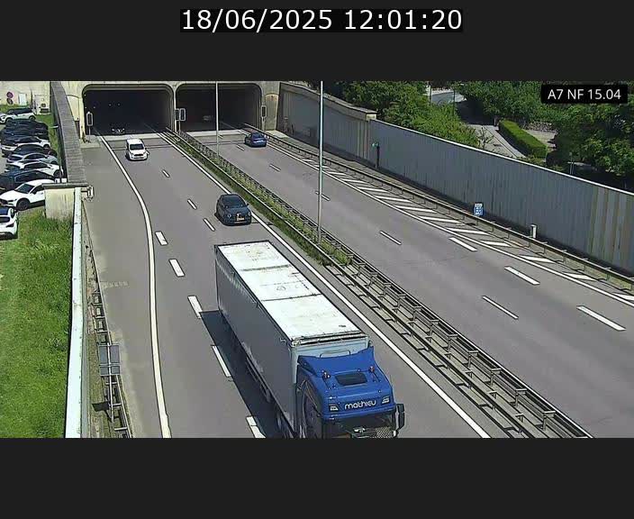 Caméra trafic Luxembourg - A7, Tunnel Mersch, entrée sud, direction Ettelbruck