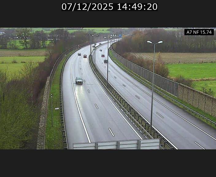 Caméra trafic Luxembourg - A7, Tunnel Mersch, entrée nord, direction Lorentzweiler