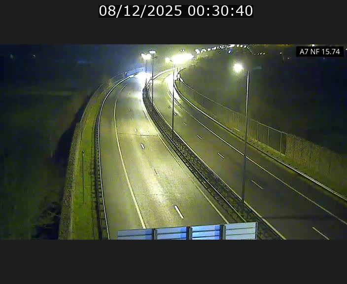 Caméra trafic Luxembourg - A7, Tunnel Mersch, entrée nord, direction Lorentzweiler