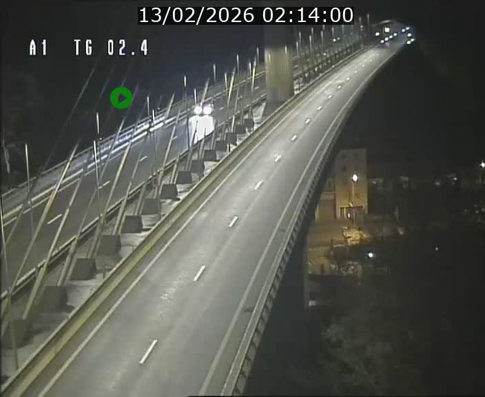 Traffic live webcam Luxembourg Sandweiler - A1 direction Luxembourg-ville - BK 2.4