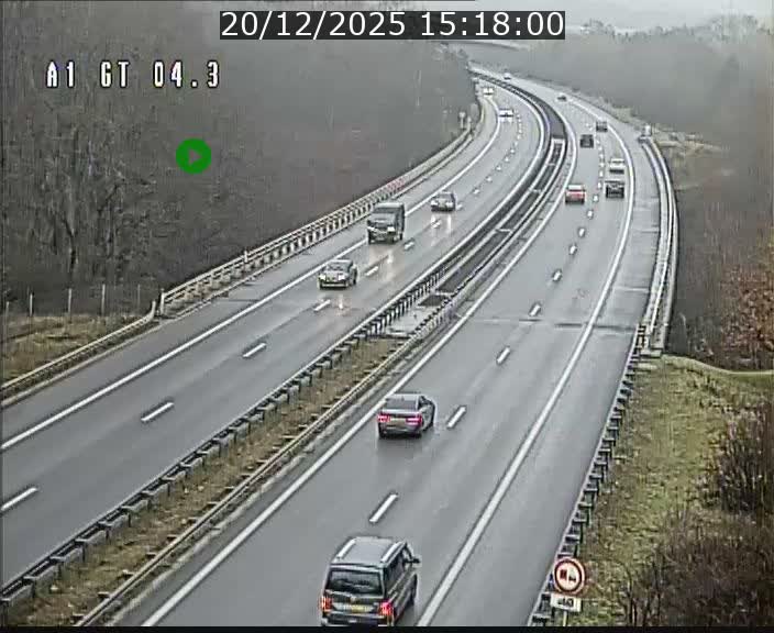 Traffic live webcam Luxembourg Itzig - A1 direction Sandweiler - BK 4.3