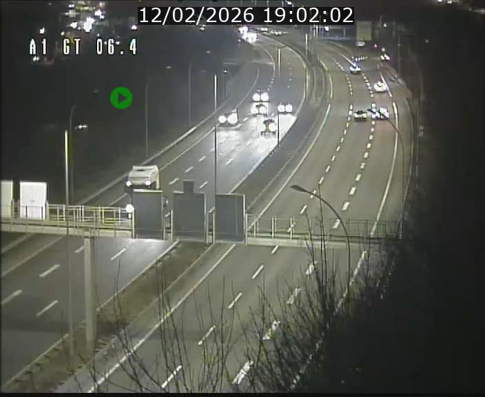 Traffic live webcam Luxembourg Hamm - A1 direction Sandweiler - BK 6.4