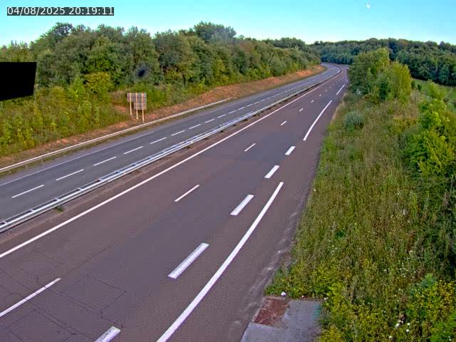 Webcam sur la N19 à Lyoffans. Vue orientée vers Vesoul