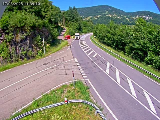 Caméra autoroute France - N66, col du Bussang direction Remiremont