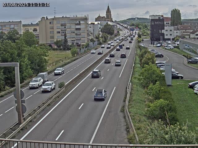 Caméra autoroute France - A31, Thionville direction Metz