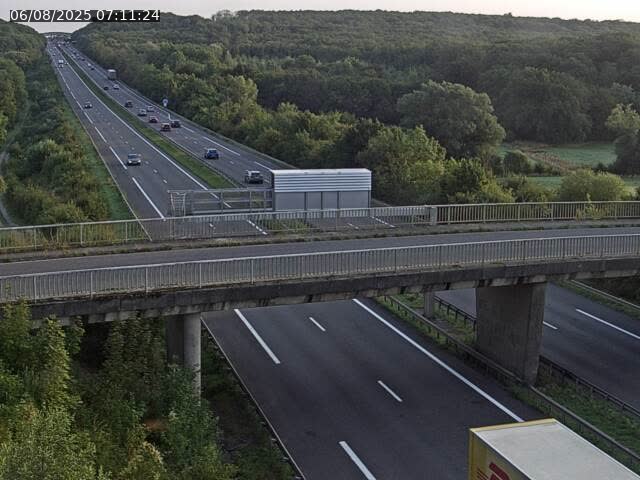Caméra autoroute France - A31, Zoufftgen direction Luxembourg-ville, à la frontière entre la France et le Luxembourg