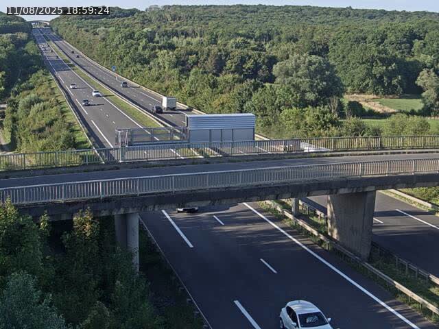 Caméra autoroute France - A31, Zoufftgen direction Luxembourg-ville, à la frontière entre la France et le Luxembourg