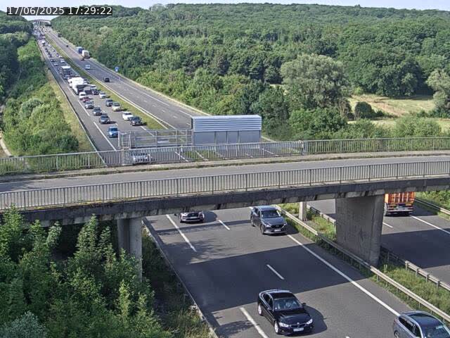 Caméra autoroute France - A31, Zoufftgen direction Luxembourg-ville, à la frontière entre la France et le Luxembourg