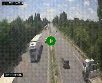 Webcam routière à la fin de la N10, en périphérique ouest d'Angouleme, proche de la jonction avec l'A10