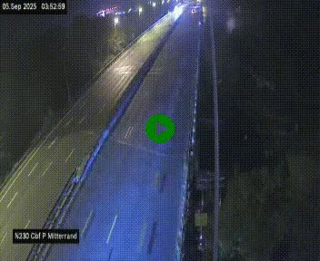 Webcam sur le périphérique de Bordeaux à l'est de la ville. Caméra située sur le Pont Mitterand sur la N230