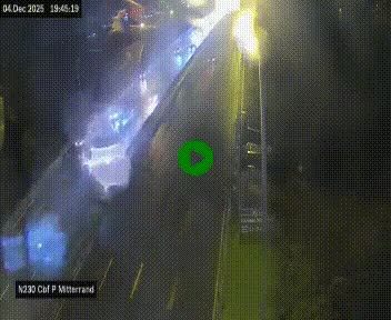 Webcam sur le périphérique de Bordeaux à l'est de la ville. Caméra située sur le Pont Mitterand sur la N230