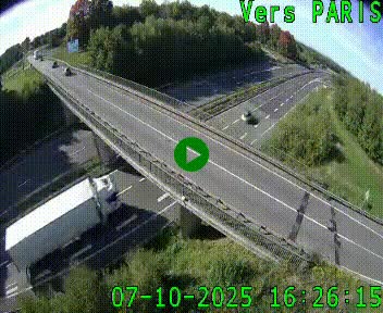 Clone of Caméra routière sur l'autoroute A20 au nord de Limoges, à la jonction avec la N520. Vue orientée vers Paris