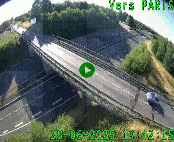 Clone of Caméra routière sur l'autoroute A20 au nord de Limoges, à la jonction avec la N520. Vue orientée vers Paris