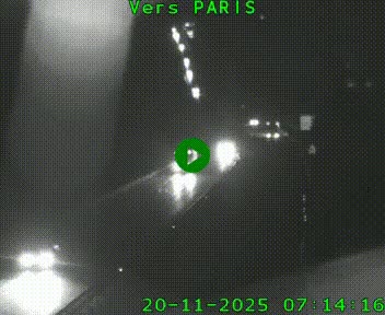 Caméra routière sur l'autoroute A20 à Bessines-sur-Gartempe. Vue orientée vers Paris