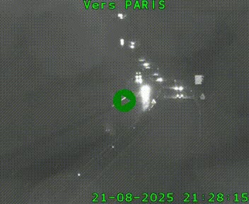 Caméra routière sur l'autoroute A20 à Bessines-sur-Gartempe. Vue orientée vers Paris