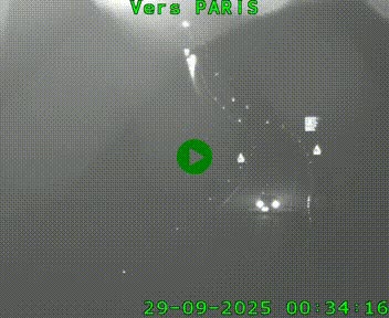 Caméra routière sur l'autoroute A20 à Bessines-sur-Gartempe. Vue orientée vers Paris