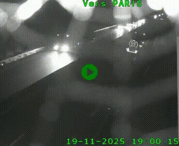 Caméra routière sur l'autoroute A20 à Saint-Hilaire-Bonneval, au sud de Limoges. Vue orientée vers Paris