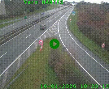 Webcam N147 au nord de Poitiers et à la jonction avec la A10