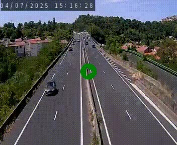 Caméra autoroute A75 à hauteur de Coudes, en direction de Clermont-Ferrand