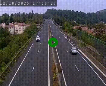 Caméra autoroute A75 à hauteur de Coudes, en direction de Clermont-Ferrand
