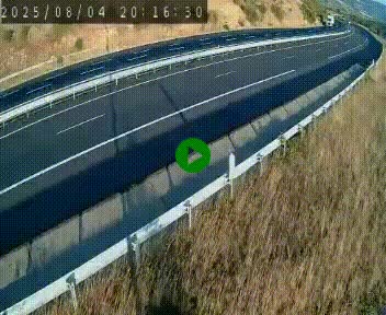 Caméra autoroutière France - A75, Engayresque, entre Millau et Séverac-le-Chateau, en direction de Montpellier