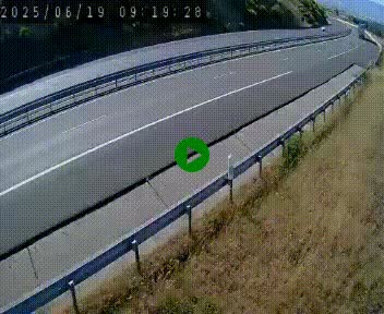 Caméra autoroutière France - A75, Engayresque, entre Millau et Séverac-le-Chateau, en direction de Montpellier