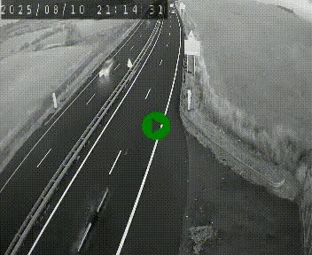 Caméra autoroute A75 à hauteur du col de la Fageole en direction de Clermont-Ferrand