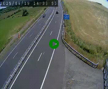 Caméra autoroute A75 à hauteur du col de la Fageole en direction de Clermont-Ferrand