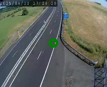 Caméra autoroute A75 à hauteur du col de la Fageole en direction de Clermont-Ferrand