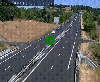 Caméra autoroutière France - A75, Coren, en direction de Montpellier