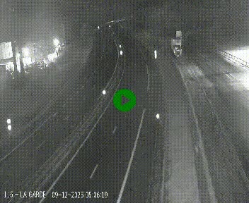 Caméra autoroute A75 à hauteur du col du rocher blanc en direction de Montpellier