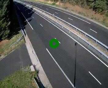 Caméra autoroute A75 à hauteur du col des Issartets en direction de Montpellier