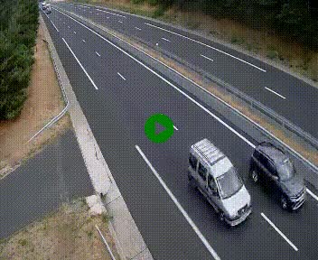 Caméra autoroute A75 à hauteur du col des Issartets en direction de Montpellier