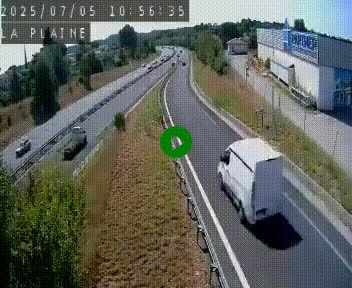 Caméra routière France - N109, Juvignac - La plaine, en direction de Clermont l'Hérault, à la sortie de Montpellier